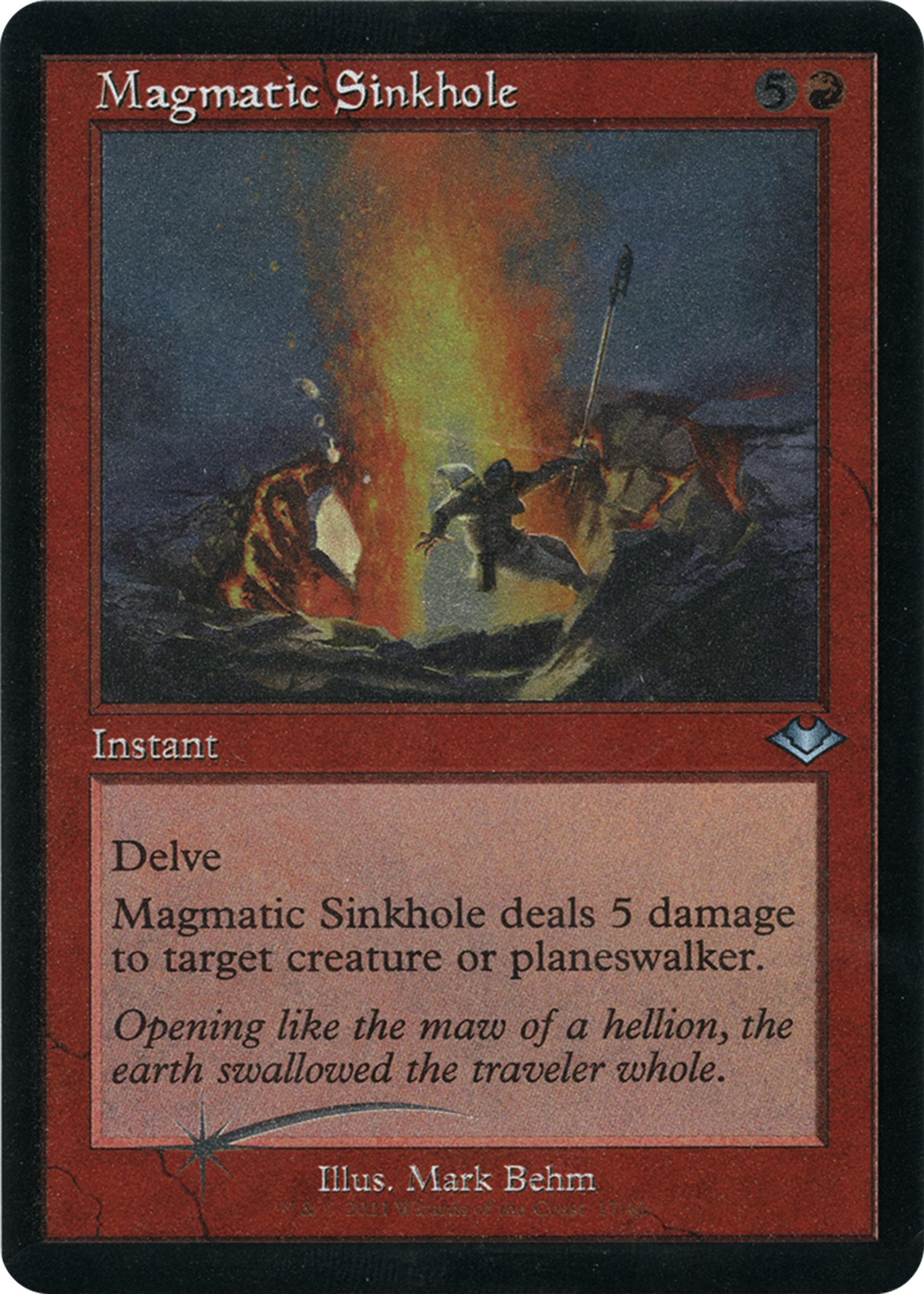 Magmatic Sinkhole (Retro Frame) (Foil Etched) - Modern Horizons - Magic:  The Gathering