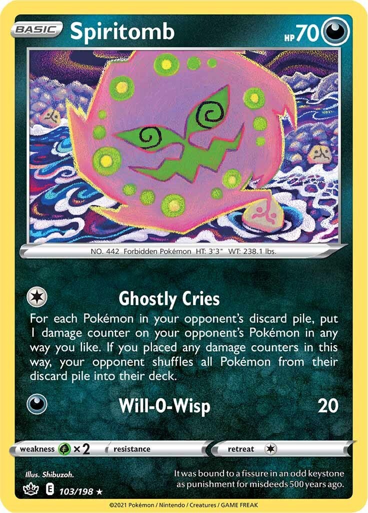 PrimetimePokemon's Blog: Pokemon Card of the Day: Spiritomb (Triumphant)