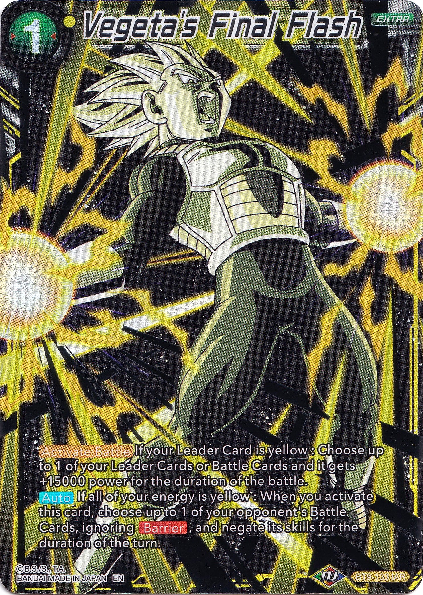 Vegeta's Final Flash (Alternate Art Foil)