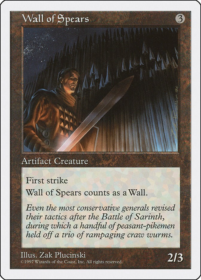 Wall of Spears - Fifth Edition - Magic: The Gathering