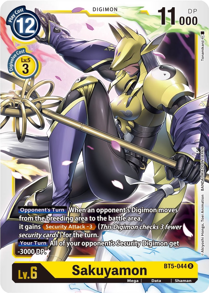 Digimon Card Game Battle of Omni Sakuyamon BT5-044 