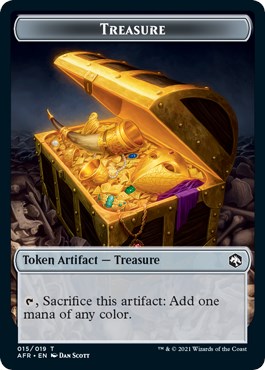 Treasure Token - Adventures in the Forgotten Realms - Magic: The Gathering