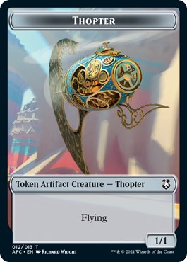 Thopter // Treasure Double-sided Token - Commander: Adventures in the ...