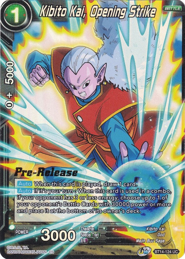 Kibito Kai, Opening Strike Cross Spirits PreRelease Cards Dragon