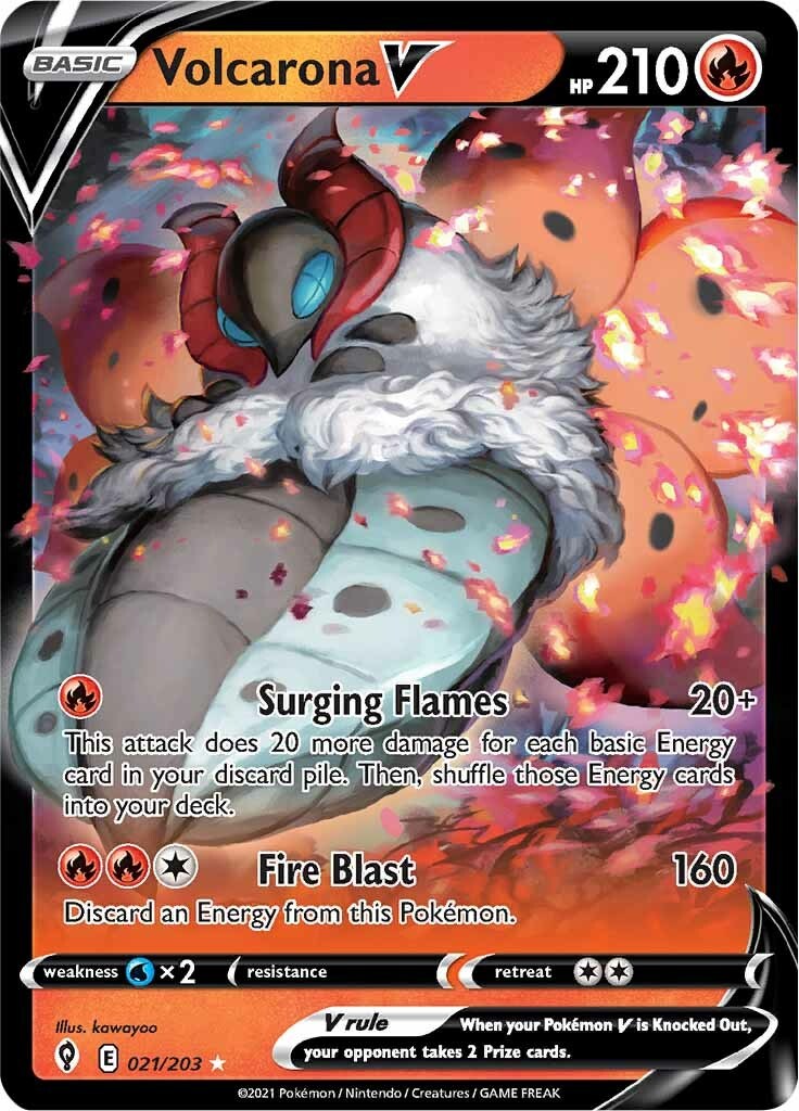 Volcarona V card artwork