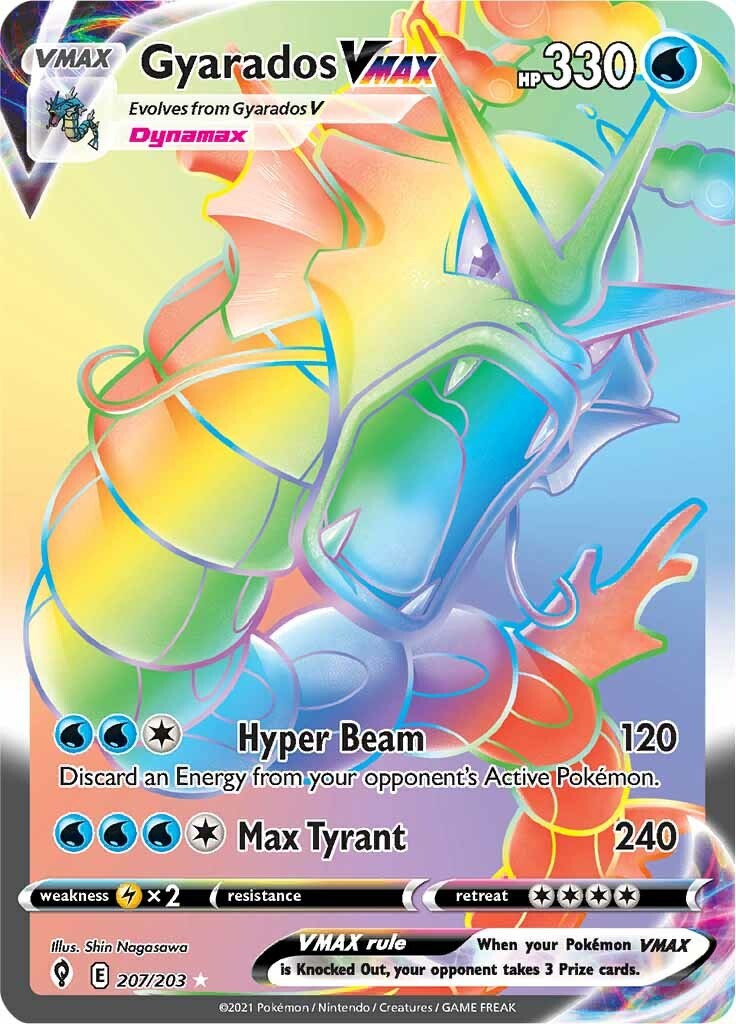 Lote Gyarados Vmax +54 Cartas Pokemon Vmax V Gx Em Português