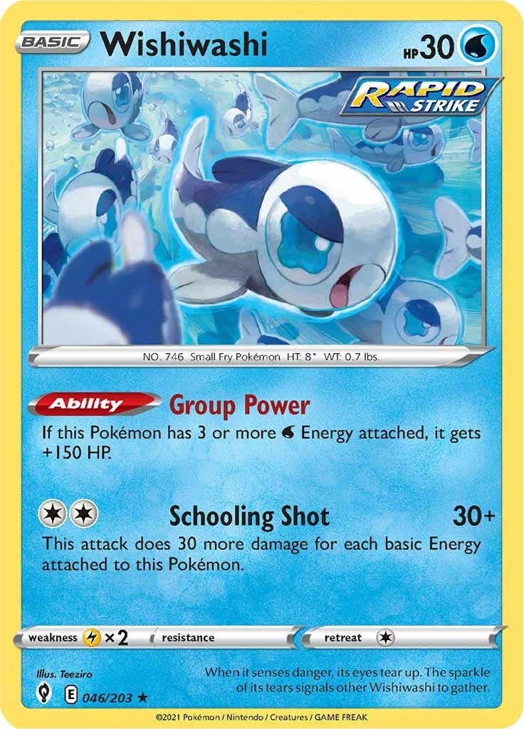 Wishiwashi card artwork