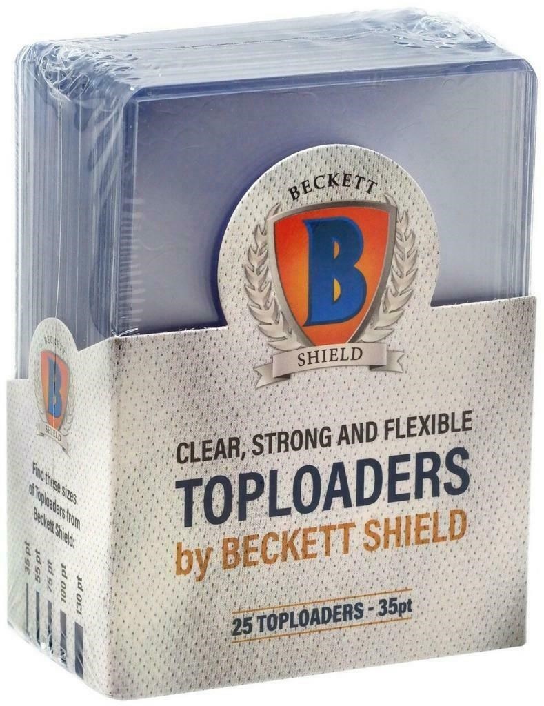 Beckett Shield Card Sleeves Toploader 35pt – Schutz Für Sammelkarten, Robust & Klar