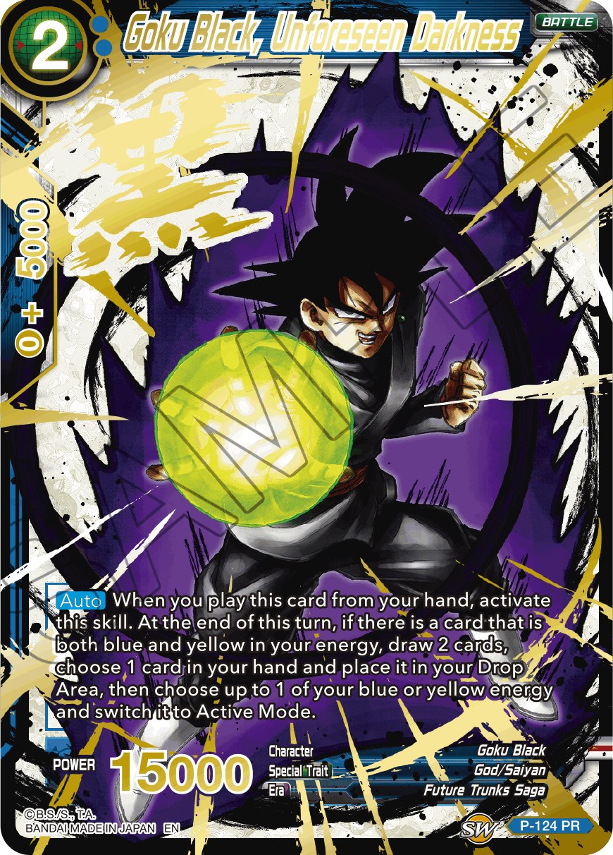 Goku Black Unforeseen Darkness Alternate Art Special