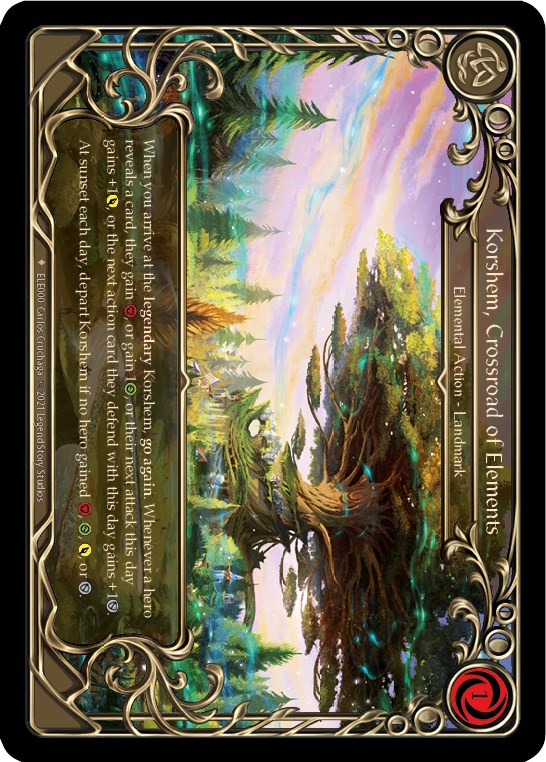 Korshem, Crossroad of Elements - Tales of Aria - Flesh and Blood TCG