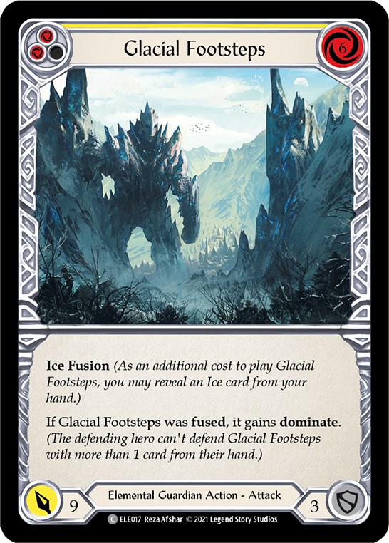 Glacial Footsteps (Yellow) - Tales of Aria - Flesh and Blood TCG