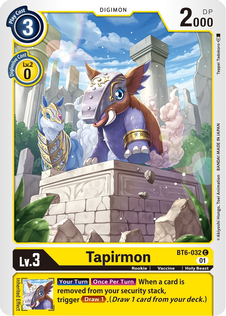 Tapirmon - Double Diamond - Digimon Card Game