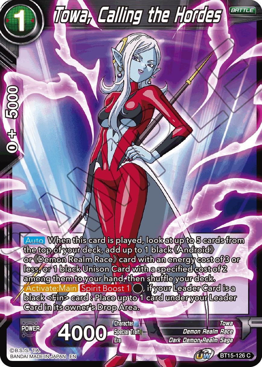 Towa, Annihilation at Hand - BT16-116 - C - Foil - Dragon Ball