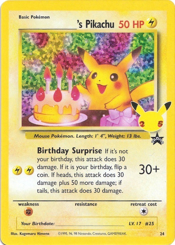 ______'s Pikachu - Celebrations: Classic Collection - Pokemon