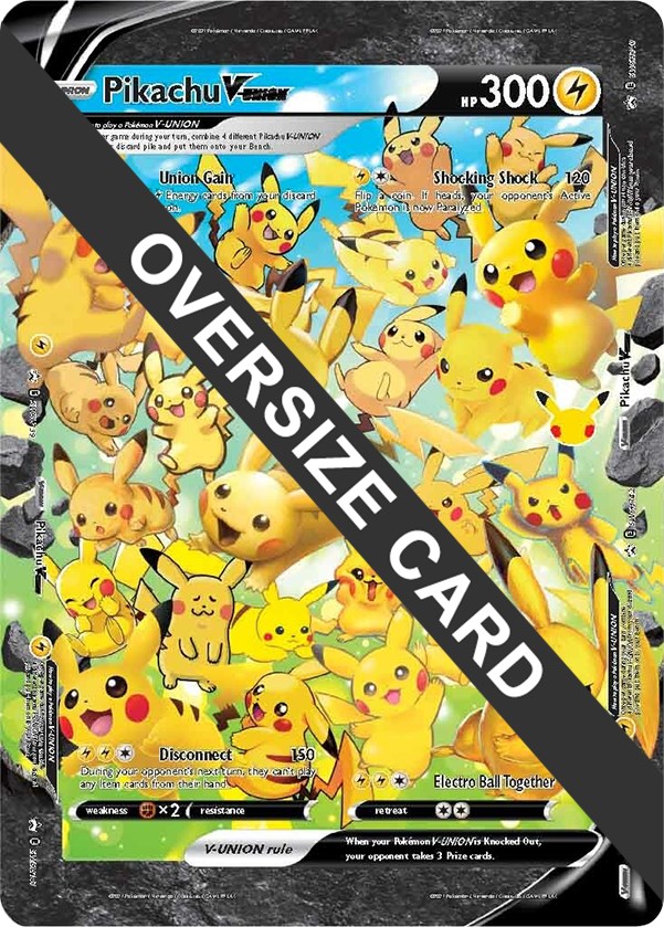 Carte Pokémon PIKACHU V Jumbo XXL - Asmodée