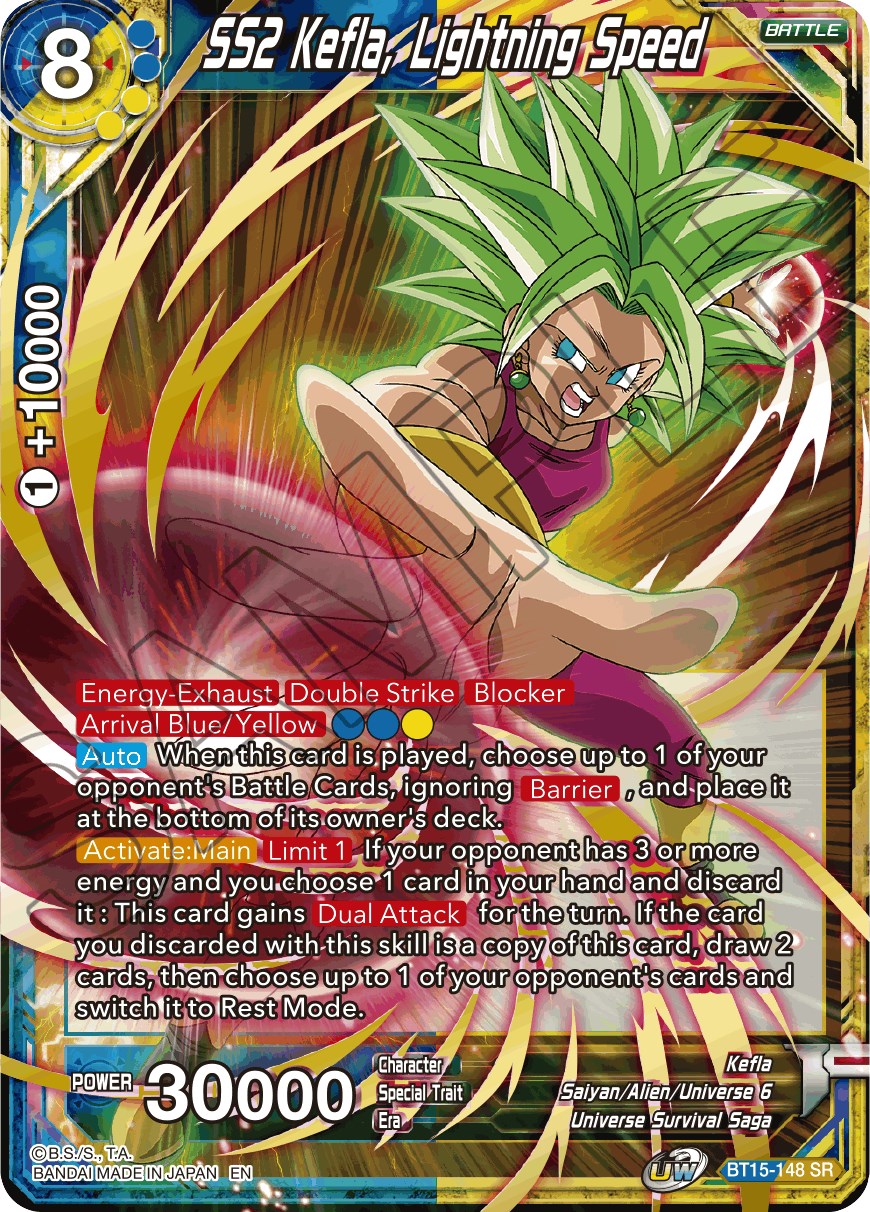 SS2 Kefla, Lightning Speed - Saiyan Showdown - Dragon Ball Super CCG