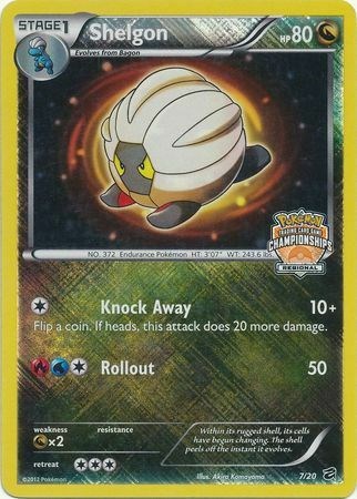 Shelgon - 7/20 (Regional Championships) card artwork