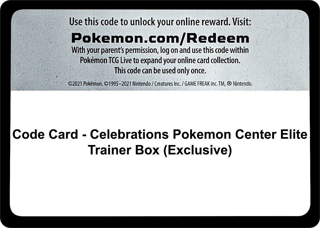 Pokémon TCG: Celebrations Pokémon Center Elite Trainer Box