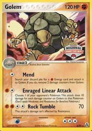 Golem - 6/92 (Regional Championships) card artwork