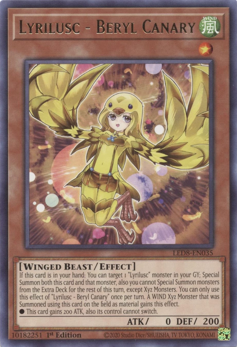 Lyrilusc - Beryl Canary - Legendary Duelists: Synchro Storm - YuGiOh