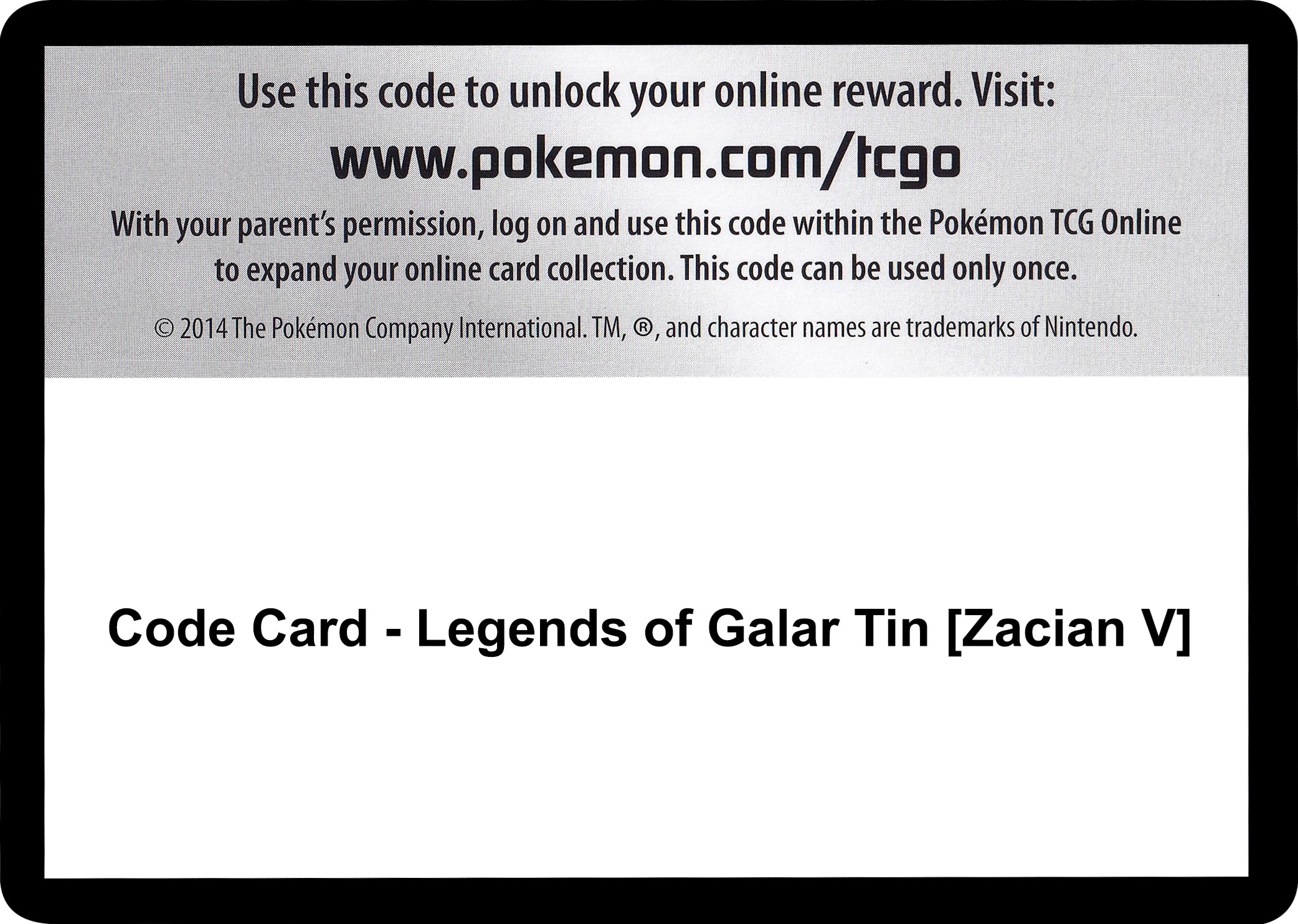 Pokemon TCG: Legends of Galar Tin- Zacian V 