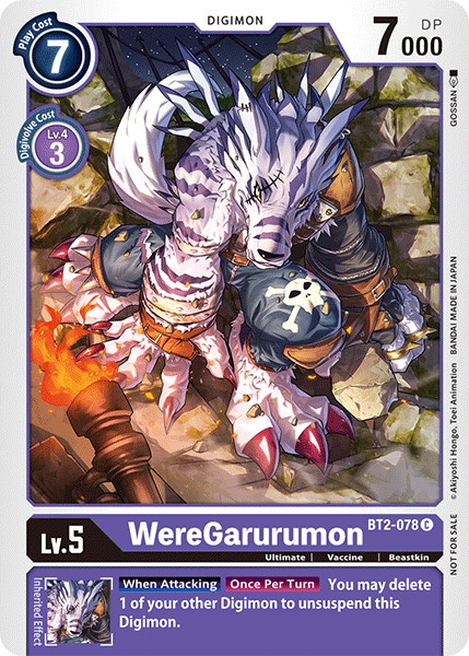 Weregarurumon Digimon Card Credit Card Credit Card Skin – Anime