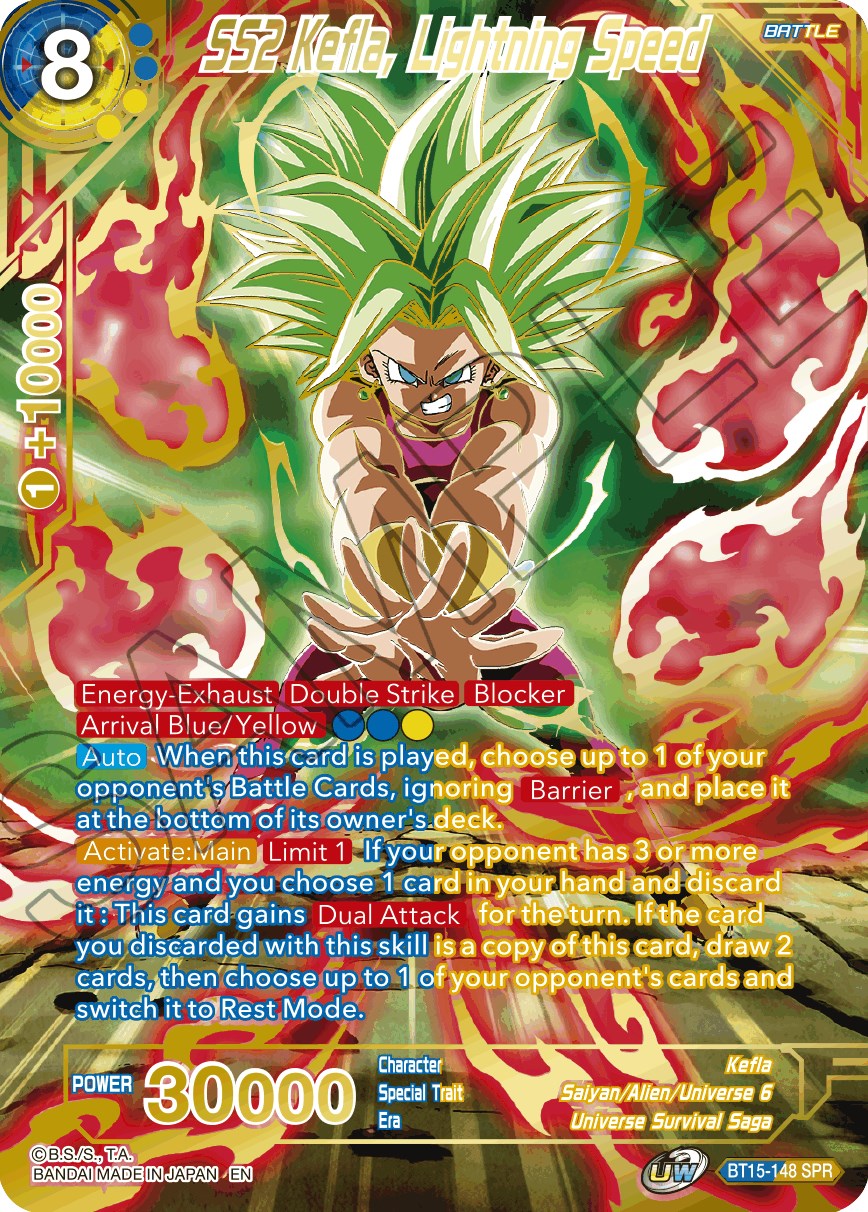 SS2 Kefla, Lightning Speed (SPR) - Saiyan Showdown - Dragon Ball Super:  Masters