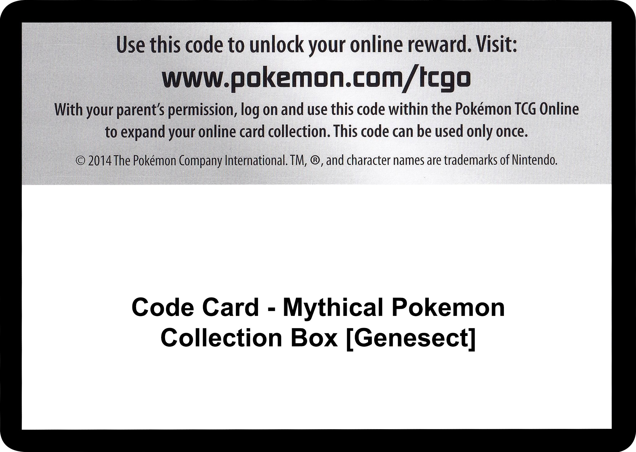 Card Pokémon Genesect Foil original e nova