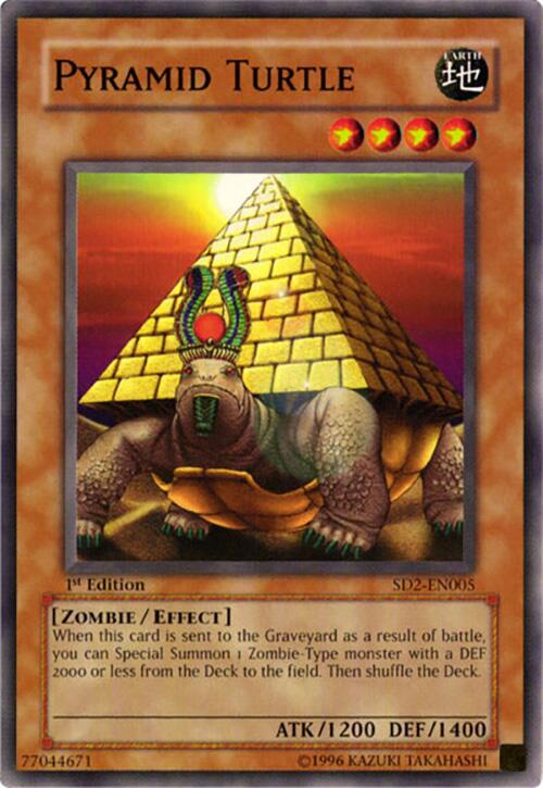 Yu-Gi-Oh! PYRAMID TURTLE 1st Edition zombie Yu-gi-oh PGD-026