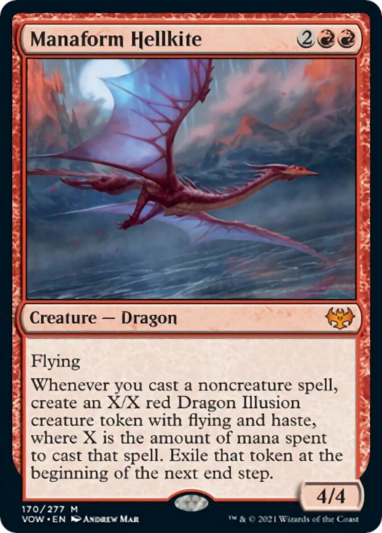 Manaform Hellkite Innistrad Crimson Vow Magic The Gathering