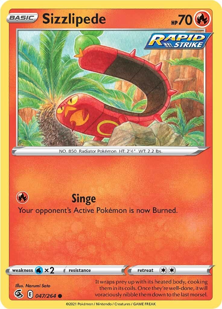 Sizzlipede card artwork
