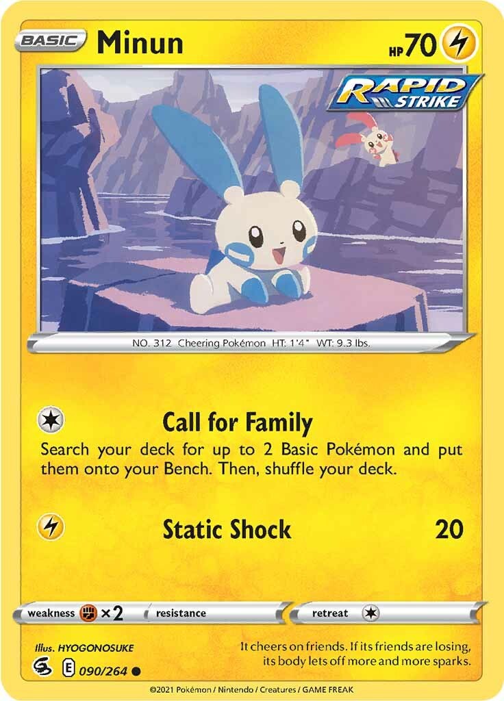 Minun card artwork