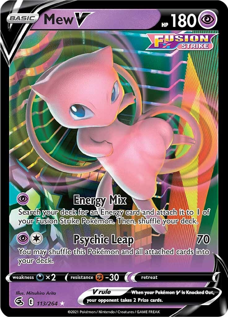 Best Buy: Pokémon Trading Card Game: Mew V Box Exclusive 290-87149