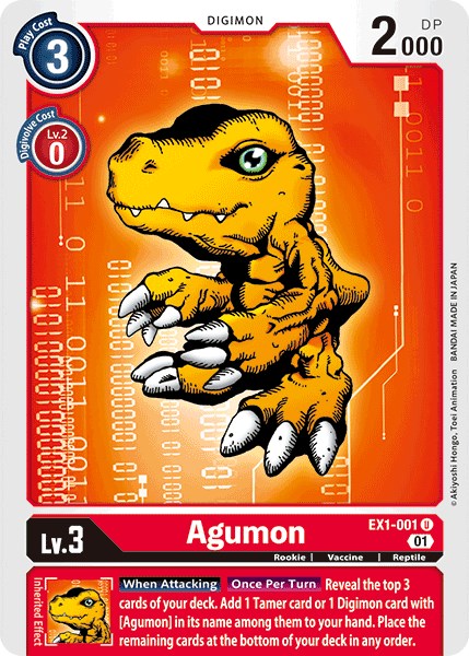 #429 Agumon Digimon Sealed x1 New 