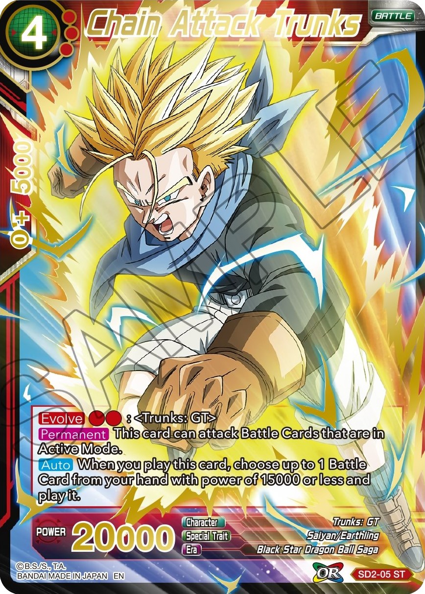 Chain Attack Trunks (Gold Stamped) Mythic Booster Dragon Ball Super