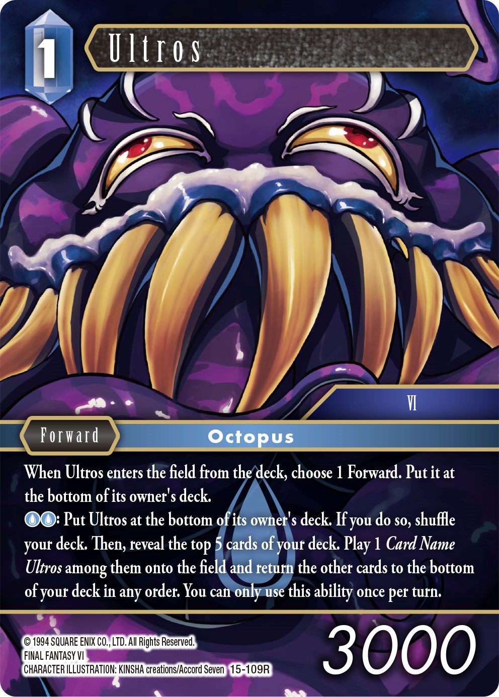 Ultros Crystal Dominion Final Fantasy TCG
