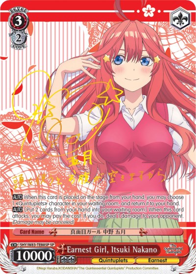 Itsuki Nakano The Quintessential Quintuplets Character Book Japan manga NEW