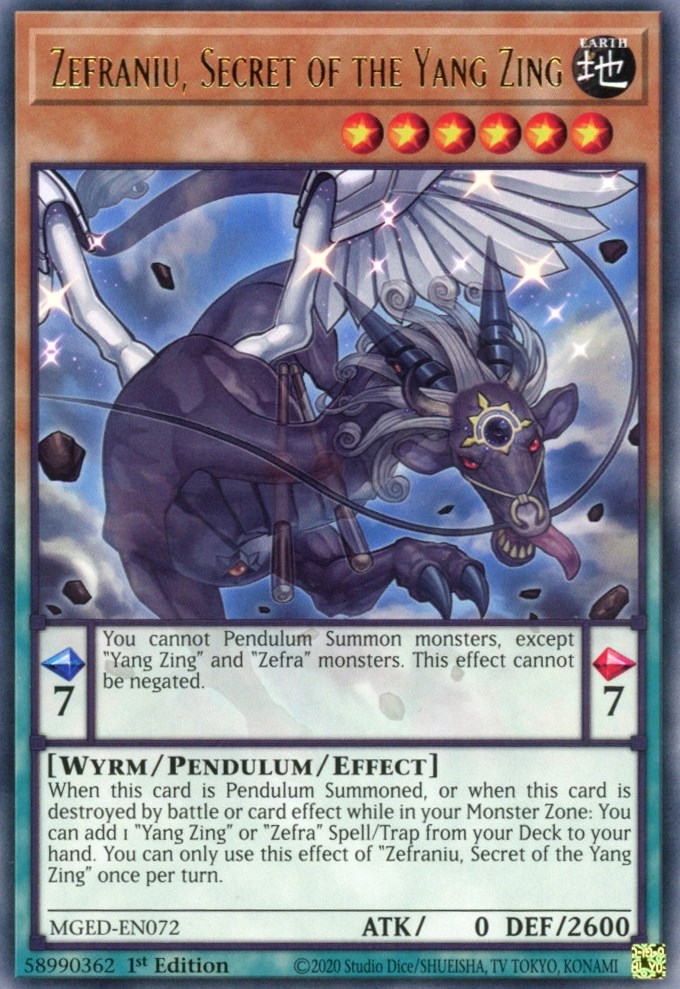 thumbnail interactive-video image 1 of Zefraniu, Secret Of The Yang Zing - MGED-EN072 Rare 1st Edition - Maximum Gold: El Dorado Single Card 1 of 12