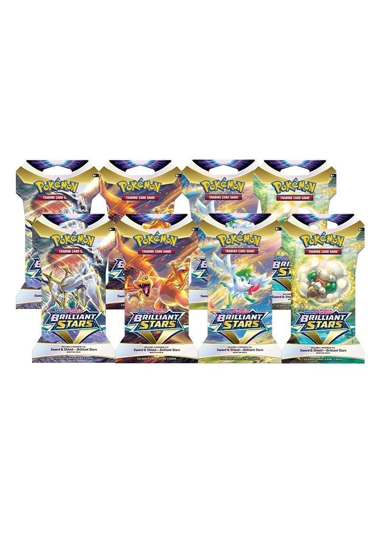 Brilliant Stars Sleeved Booster Pack Bundle [Set of 8] - SWSH09 ...