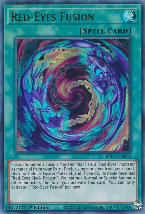 Yu-Gi-Oh! Red-Eyes Fusion (Italian) -CORE-IT059- Super Rare- 1st