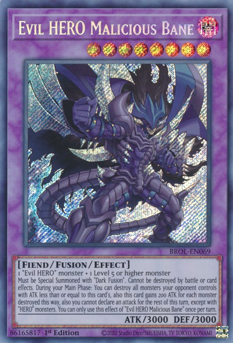 Evil HERO Malicious Bane - Brothers of Legend - YuGiOh