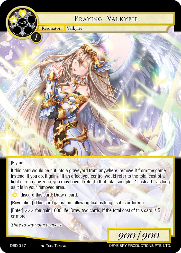 Praying Valkyrie Starter Deck Villains Force Of Will