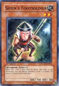 Shien's Footsoldier Englis 1st Edition Near Mint SDWA-EN010- Common Yugioh 