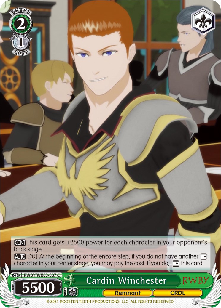 Cardin Winchester - RWBY - Weiss Schwarz