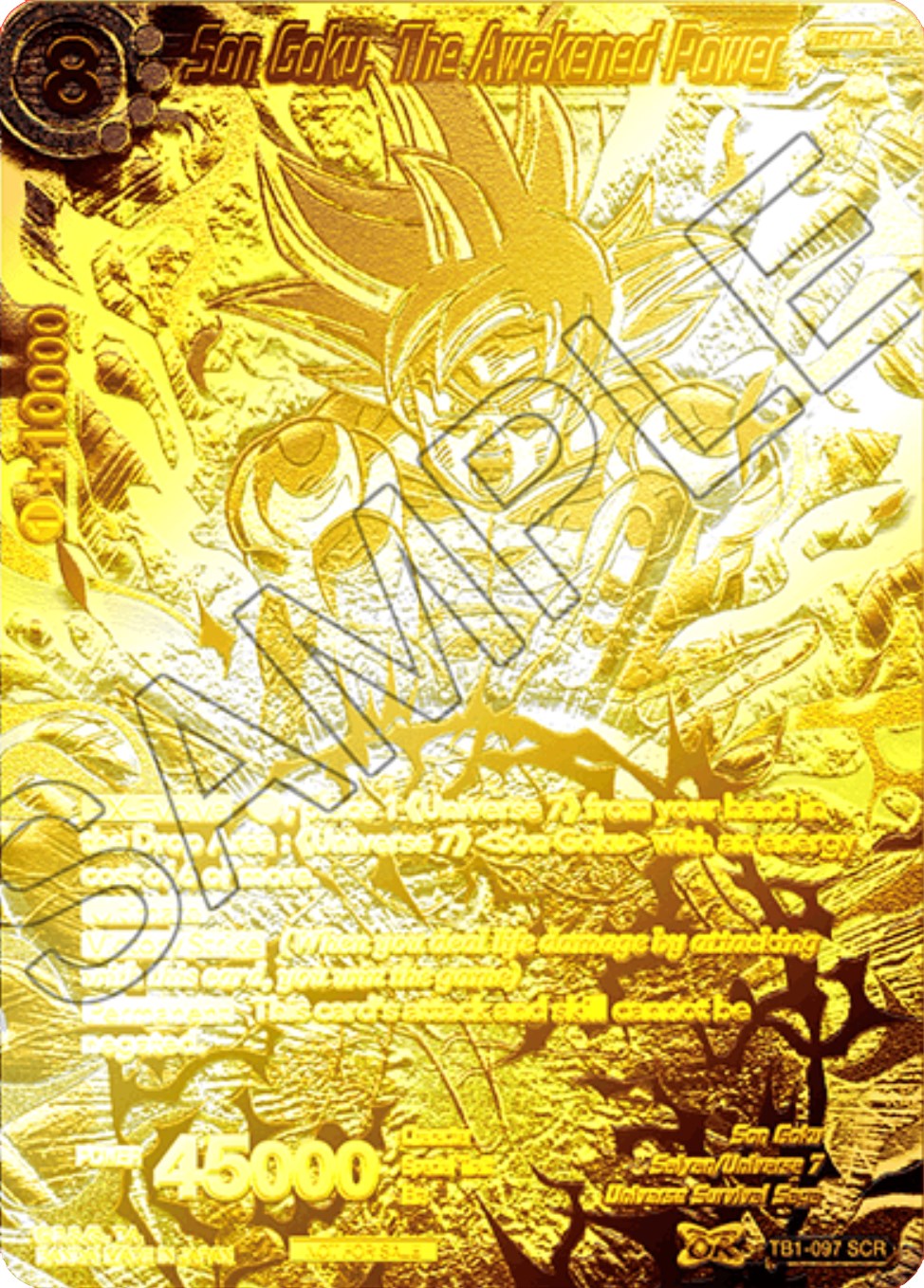 Son Goku, The Awakened Power (2021 World Championship) (Metal Gold 