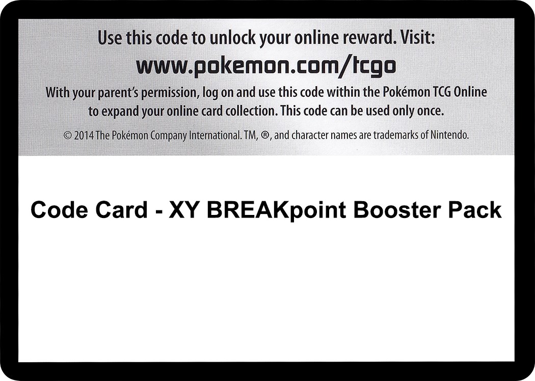 Pokemon XY BREAKpoint TCG online code card (12 count)