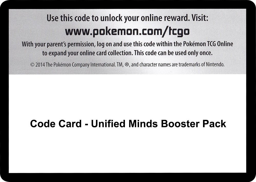 Unified Minds PTCGO Pokemon Booster Pack Code Choose Quantity Traded Fast 