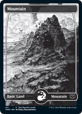 Mountain (Moonlit Land) (Foil Etched)