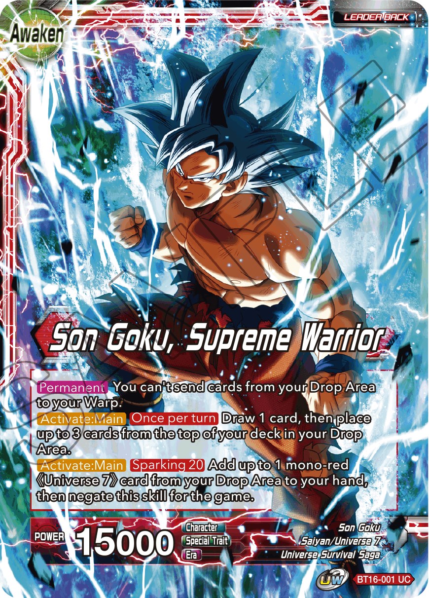 Son Goku // Son Goku, Supreme Warrior - Realm of the Gods - Dragon Ball  Super CCG