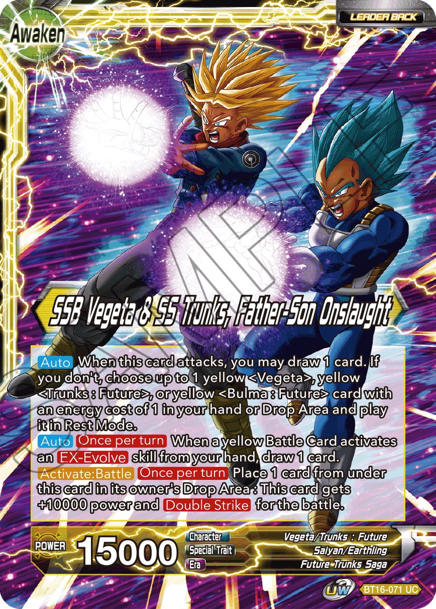 // SSB Vegeta & SS Trunks, Father-Son - Realm of the - Dragon Ball Super CCG